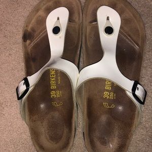 Birkenstock Gizeh sandals White sz 39